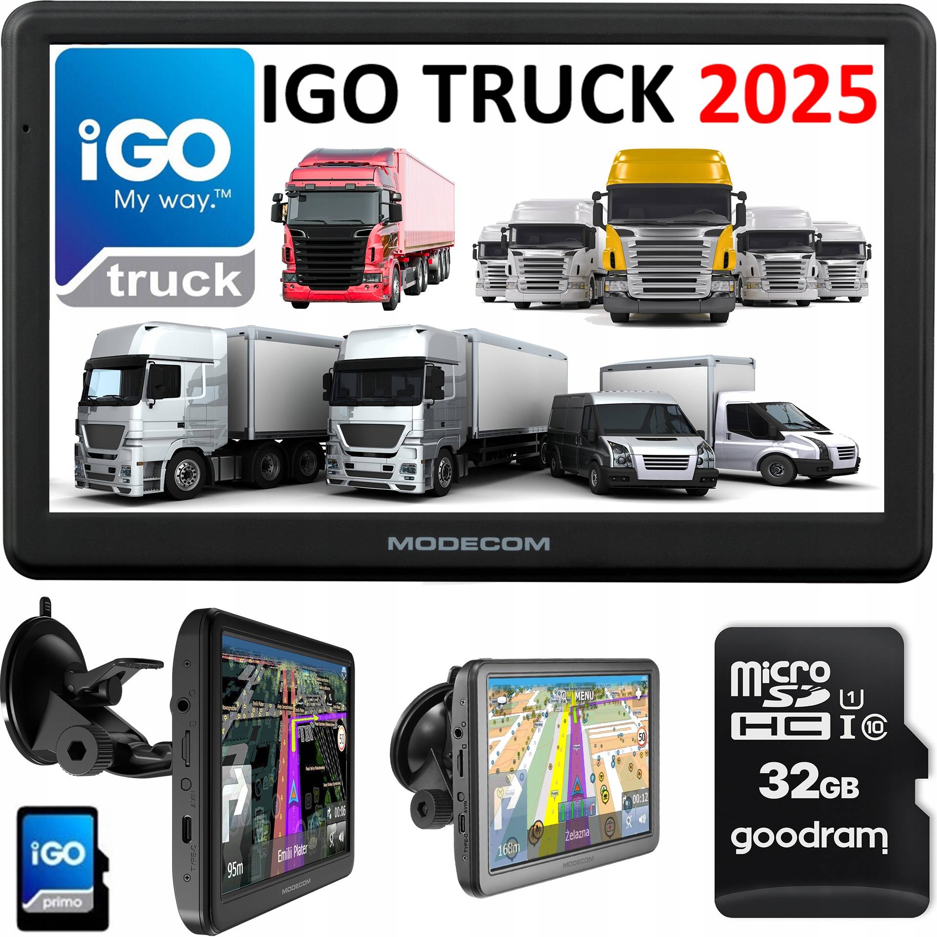 NAWIGACJA 7 CALI CIĘŻARÓWKA TIR MODECOM CX 7.0 IGO TRUCK 2025 AKTUALIZACJE